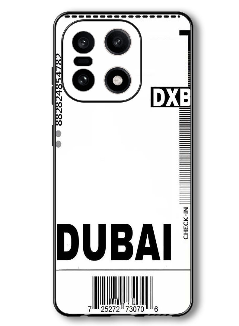 Theodor Case Compatible with OnePlus 15 6.78 Inch Protection Shockproof Bumper Cover DXB Boarding pass - Image 1